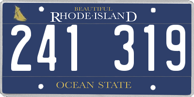 RI license plate 241319