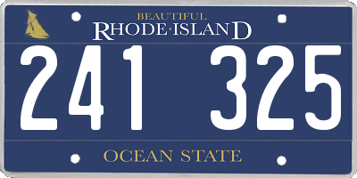 RI license plate 241325