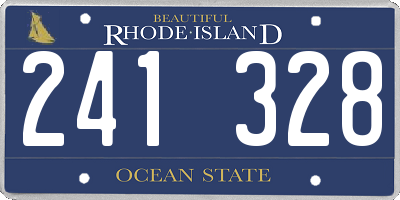 RI license plate 241328