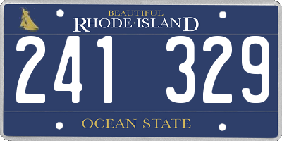 RI license plate 241329