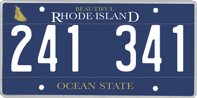 RI license plate 241341
