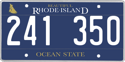 RI license plate 241350