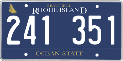 RI license plate 241351