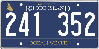 RI license plate 241352