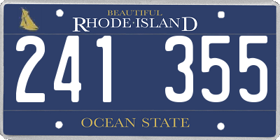 RI license plate 241355
