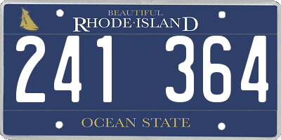 RI license plate 241364