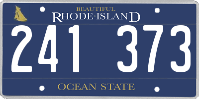 RI license plate 241373