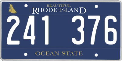 RI license plate 241376