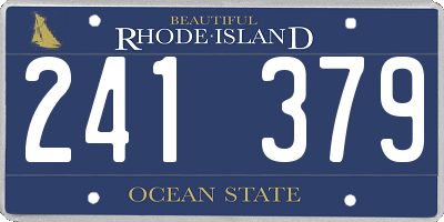 RI license plate 241379