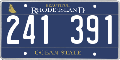 RI license plate 241391