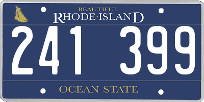 RI license plate 241399