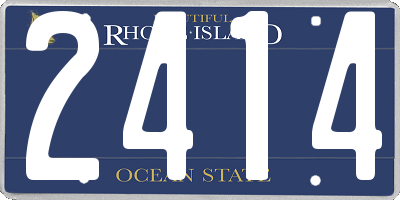 RI license plate 2414