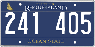 RI license plate 241405