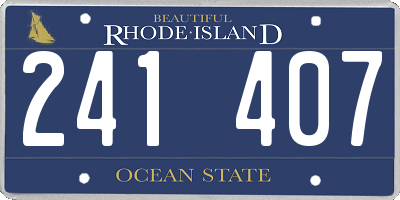 RI license plate 241407