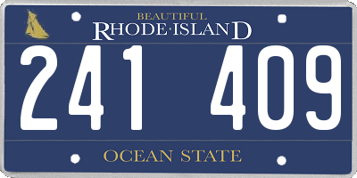 RI license plate 241409