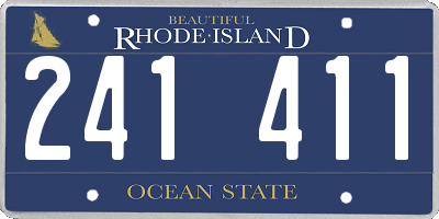 RI license plate 241411