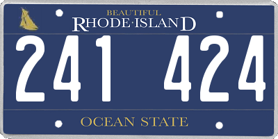 RI license plate 241424