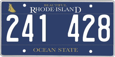 RI license plate 241428