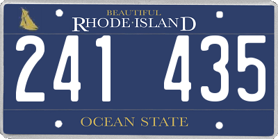 RI license plate 241435