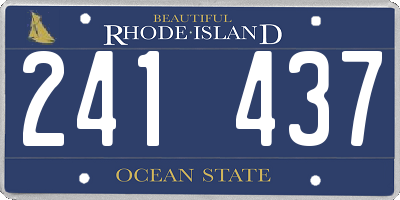RI license plate 241437