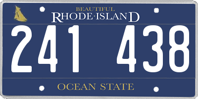 RI license plate 241438