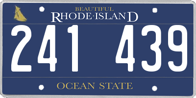 RI license plate 241439