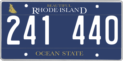 RI license plate 241440
