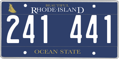 RI license plate 241441