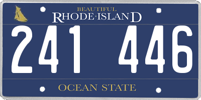 RI license plate 241446