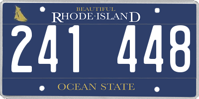 RI license plate 241448