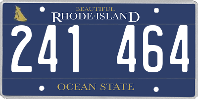 RI license plate 241464