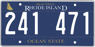 RI license plate 241471