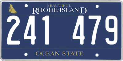 RI license plate 241479