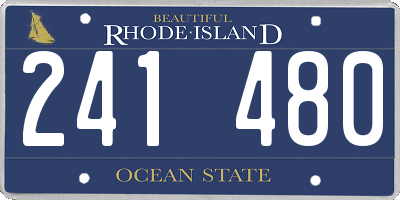 RI license plate 241480