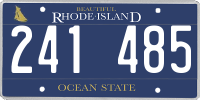 RI license plate 241485