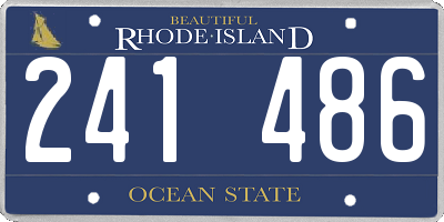 RI license plate 241486