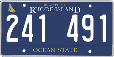 RI license plate 241491