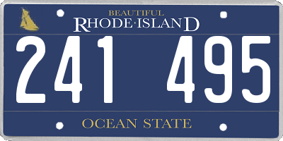 RI license plate 241495