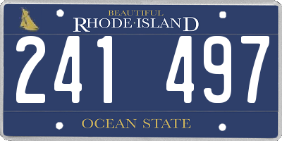 RI license plate 241497