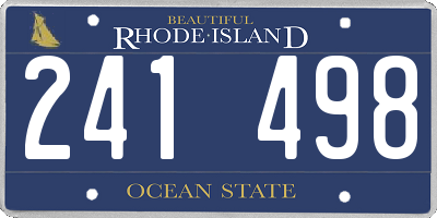 RI license plate 241498