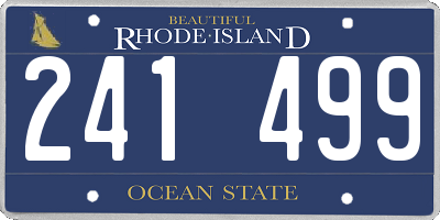 RI license plate 241499