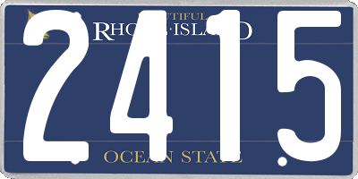 RI license plate 2415
