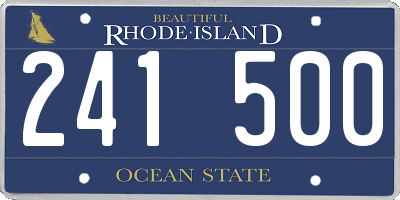 RI license plate 241500