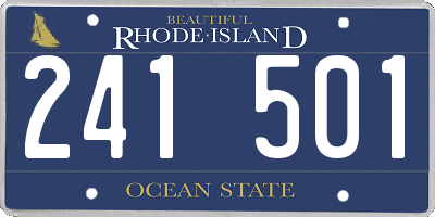 RI license plate 241501