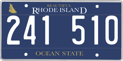 RI license plate 241510