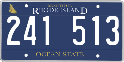 RI license plate 241513