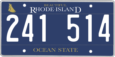 RI license plate 241514