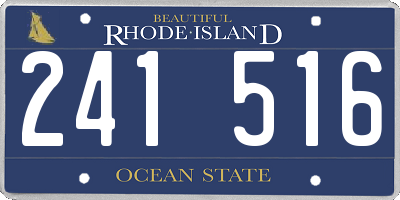 RI license plate 241516