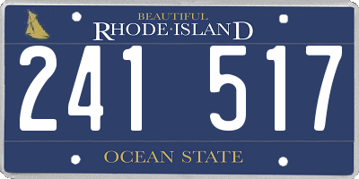 RI license plate 241517