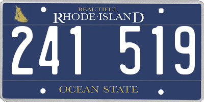 RI license plate 241519